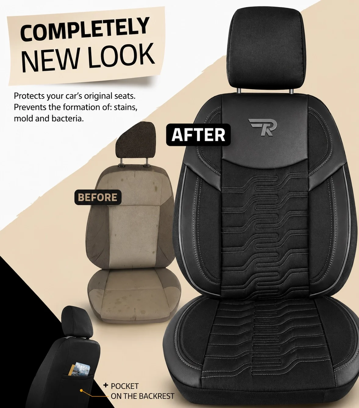 Set huse scaune compatibile Skoda Kodiaq (2017-2024) compatibile cu sistem AIRBAG [4]