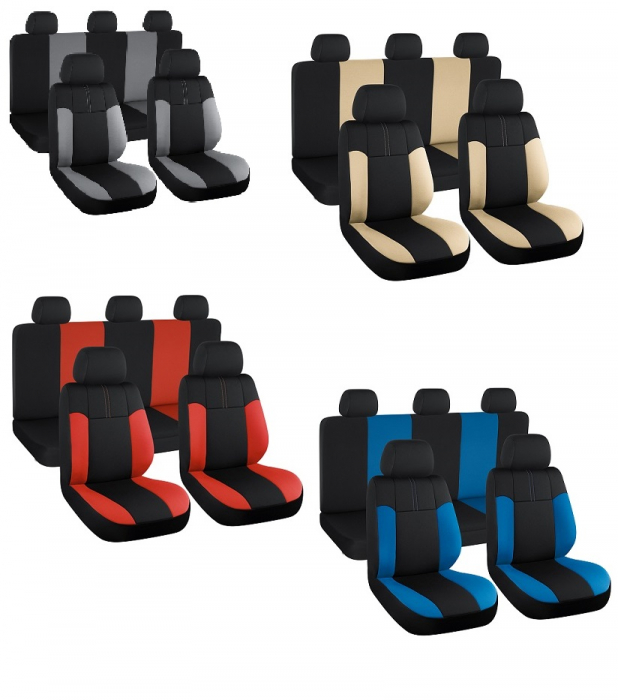 Set Huse scaune cu insertii de piele Trend  Ford Focus III (2011-2018) [1]
