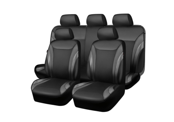Set Huse scaune auto piele ecologica si material textil  DACIA Logan 2004-2012 [2]