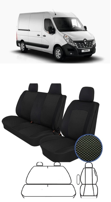 Set huse scaune dedicate Renault Master 2+1 (2000-2014) [1]