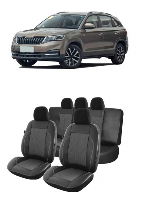 Set huse scaune dedicate SKODA KAMIQ (2018-2023) Premium (Bancheta fractionata) [1]