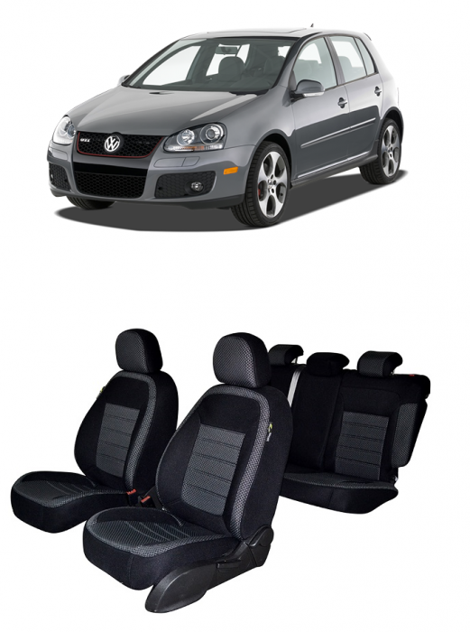 Set Huse scaune dedicate Volkswagen Golf 5 (2004-2009)+2 huse pentru cotiere [1]