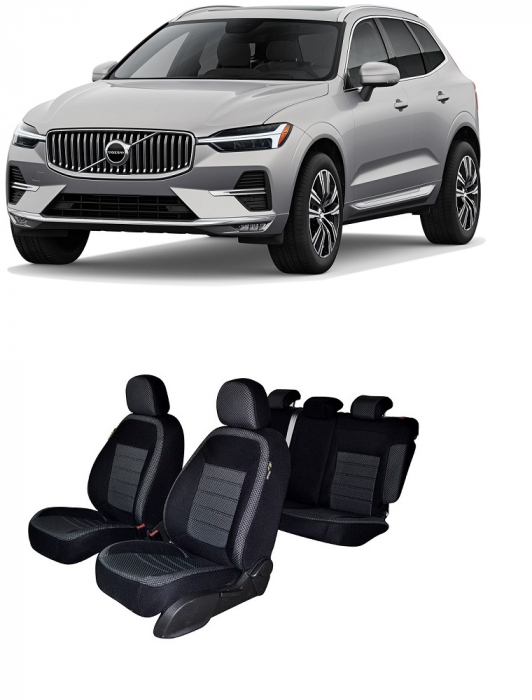 Set huse scaune dedicate  VOLVO XC60 (2017-2022) (BANCHETA FRACTIONATA) [1]