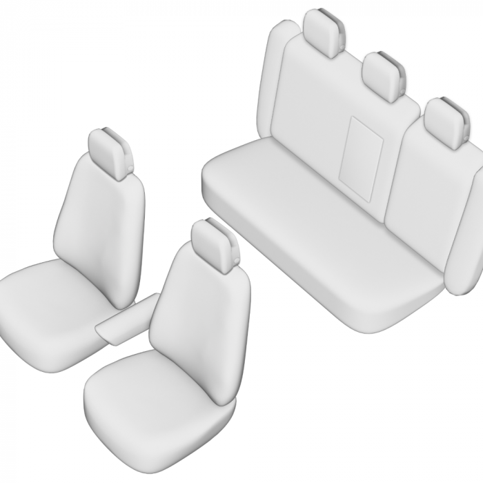 Set huse scaune dedicate  VOLVO XC60 (2017-2022) (BANCHETA FRACTIONATA) [7]