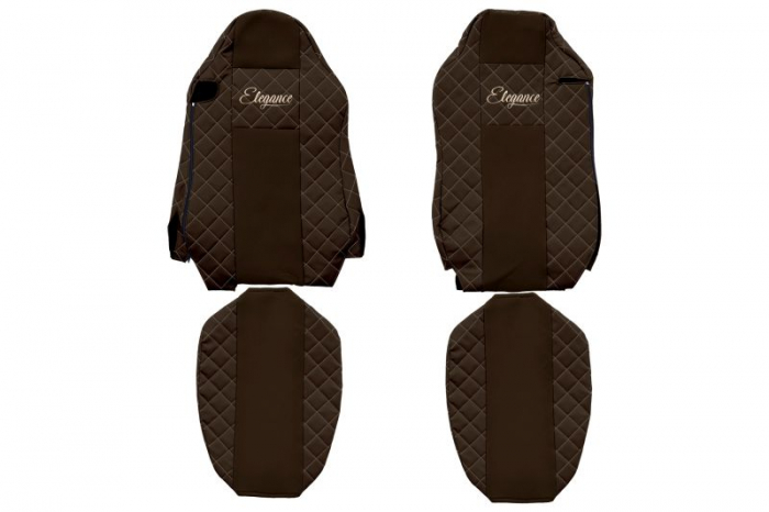 Set huse scaune din piele dedicate Man TGX  (2007-2021) Piele matlasată EKO [3]