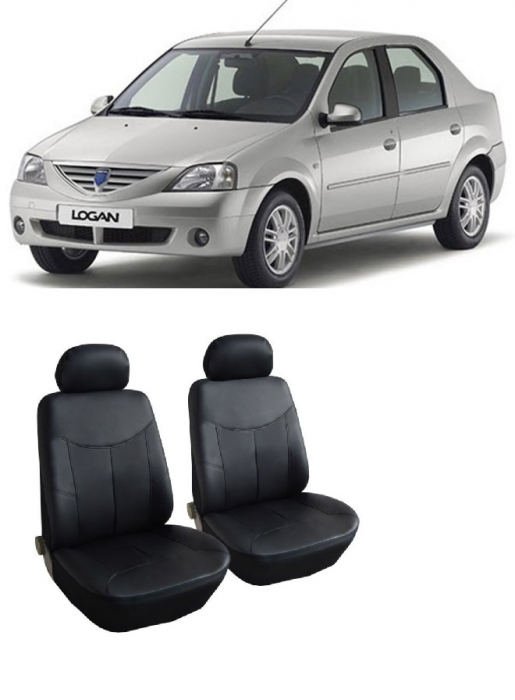 Set huse scaune din piele fata Dacia Logan 2005-2012  (1+1) [1]