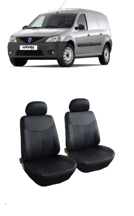 Set huse scaune din piele fata Dacia Logan  Van 2005-2012 (1+1) [1]