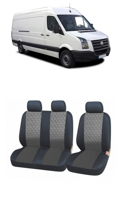 Set huse scaune eco piele ecologica 2+1  VOLKSWAGEN CRAFTER (2006-2016) [1]
