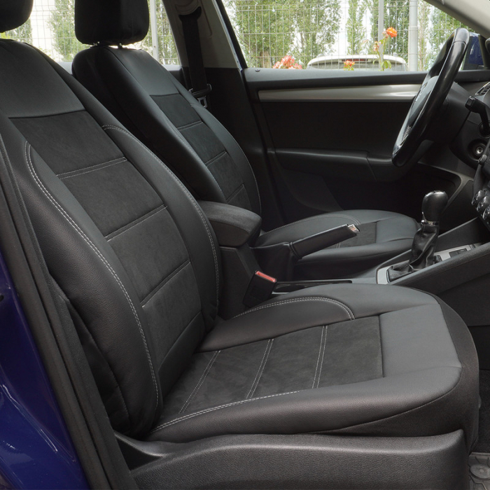 Set huse scaune fata piele  Alcantara Mercedes-Benz ML 2011-2015 [2]