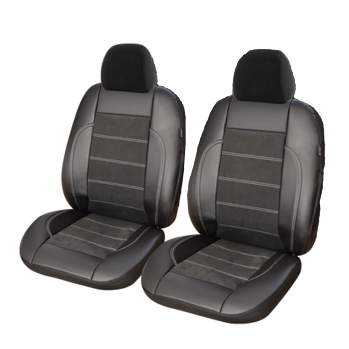 Set huse scaune fata piele  Alcantara Mercedes-Benz ML 2011-2015 [1]