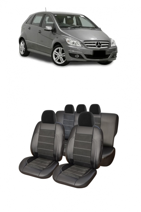 Set huse scaune piele alcantara Mercedes-Benz Clasa B  (W245) 2005-2011 [1]