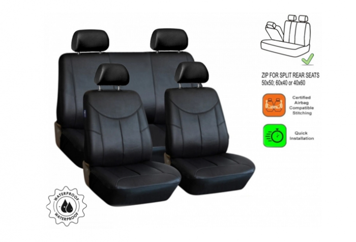 Set huse scaune piele ecologica Dacia Sandero (2013-2020) Bancheta Fractionata [4]