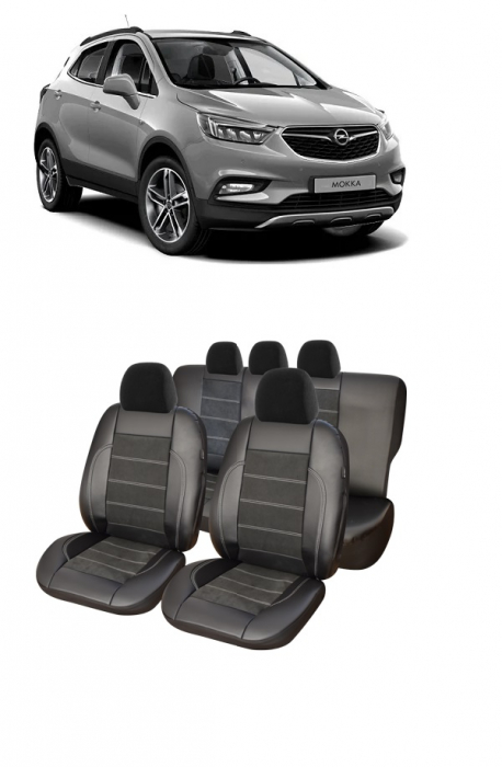 Set huse scaune piele Alcantara Opel Mokka (2012-2018) [1]