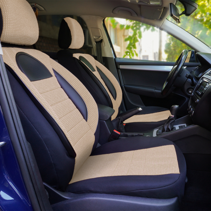 Set huse scaune Piele si textil SKODA OCTAVIA III (2013-2019) [2]