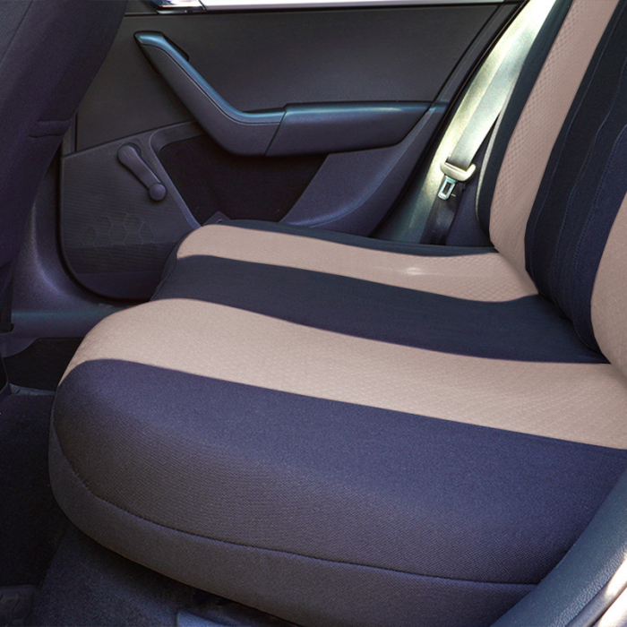 Set huse scaune piele si textil compatibile VW PASSAT B7 (2010-2015) Bej [5]
