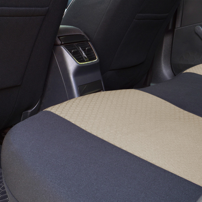 Set huse scaune piele si textil compatibile VW PASSAT B7 (2010-2015) Bej [6]