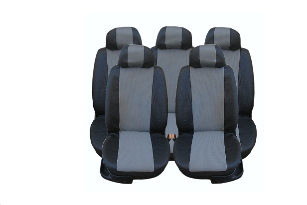 Set huse Scaune piele si textil  Volkswagen Sharan 5 Locuri (2000 - 2010) scaune Individuale Spate [2]