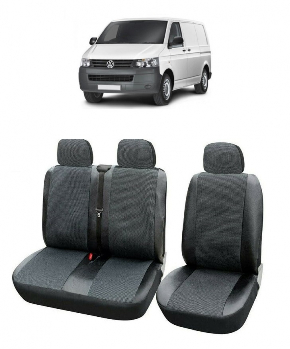 Set Huse Scaune  piele si textil VW Transporter (2003-2015) 3 locuri [1]