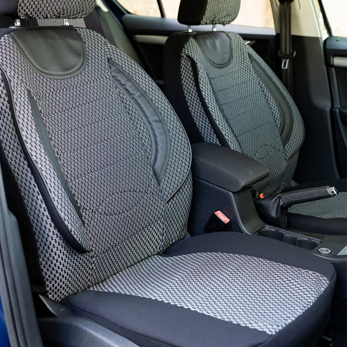 Set huse scaune textil si piele ecologica Opel Astra H Hatchback (2004-2014) GRI [1]