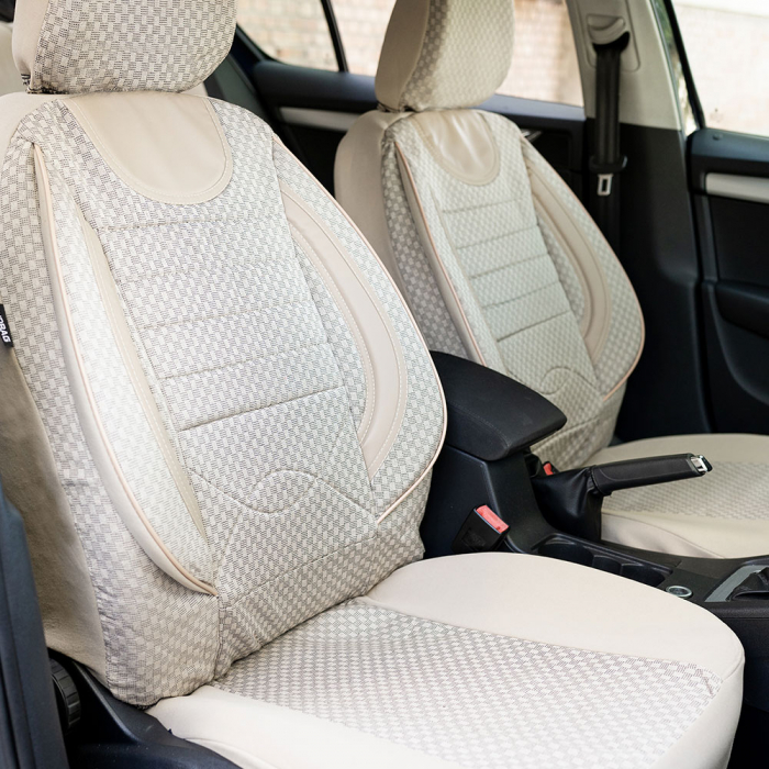 Set huse scaune textil si piele ecologica Opel Astra H Hatchback (2004-2014)  bej [2]