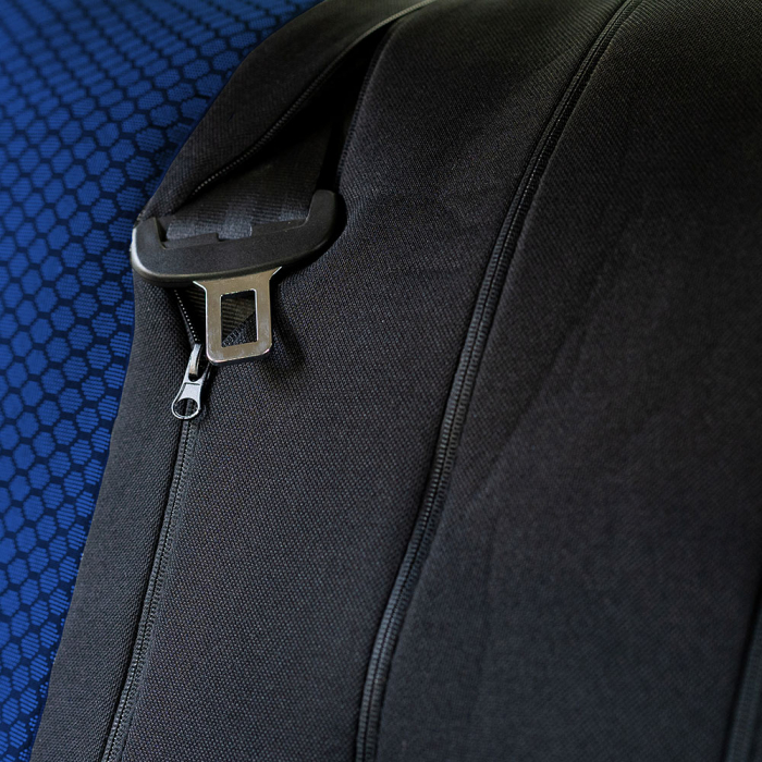Set huse scaune textil si piele ecologica Opel Astra H Hatchback (2004-2014) Albastru [5]