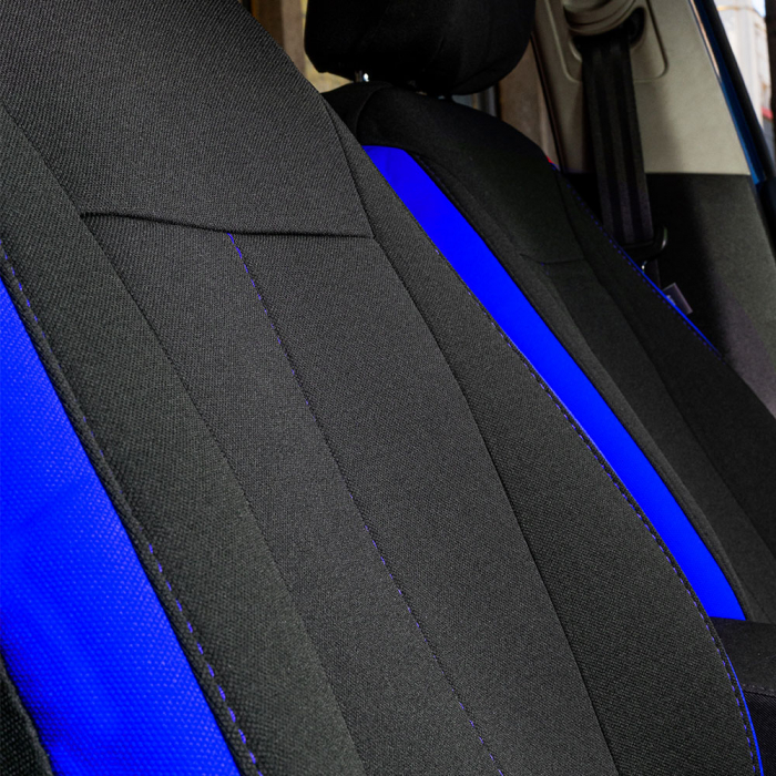 Set huse scaune Volkswagen T-Roc (2019-2023) Negru-Albastru [6]