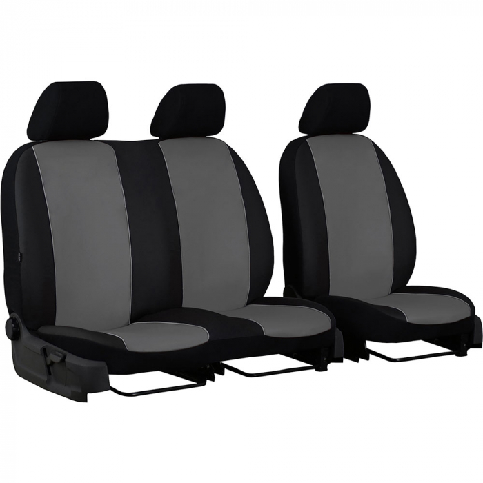 Set huse scaune eko piele dedicate Renault Trafic 2+1 (2000-2014) [2]