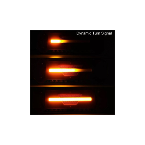 Set lampa LED Stanga si Dreapta cu efect de neon și semnalizare intermitentă dinamică, cu 5 funcții, 12-24V, 345mm X 130mm Cod: ST0223 [5]