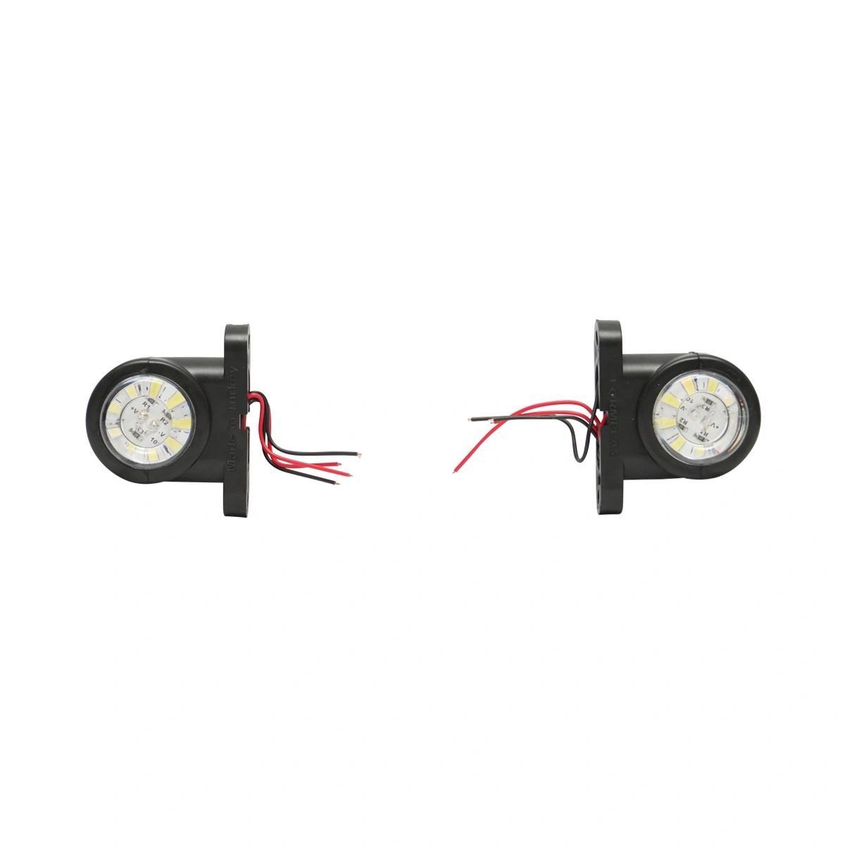Set Lampi laterale de gabarit cu LED 12-24V, rosu-alb (2 bucati) [2]