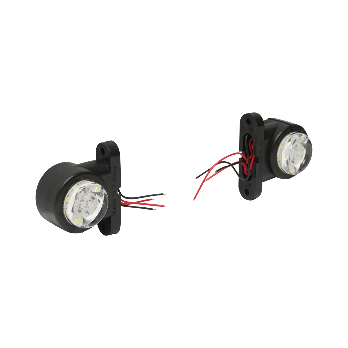 Set Lampi laterale de gabarit cu LED 12-24V, rosu-alb (2 bucati) [4]