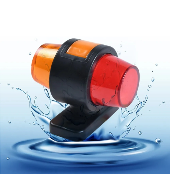 Set Lampi Laterale Gabarit LED cu efect neon pentru camion, remorca, TIR, van, rulota etc. 12–24V, portocaliu-portocaliu-rosu [3]