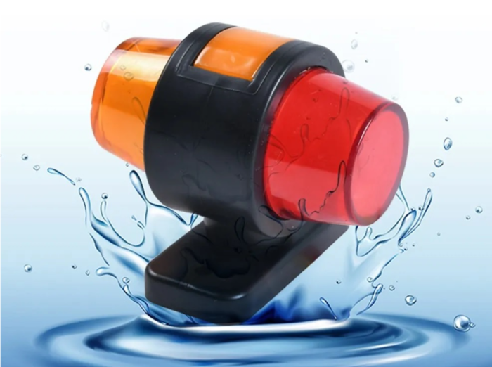 Set Lampi Laterale Gabarit LED cu efect neon pentru camion, remorca, TIR, van, rulota etc. 12–24V, portocaliu-portocaliu-rosu [4]