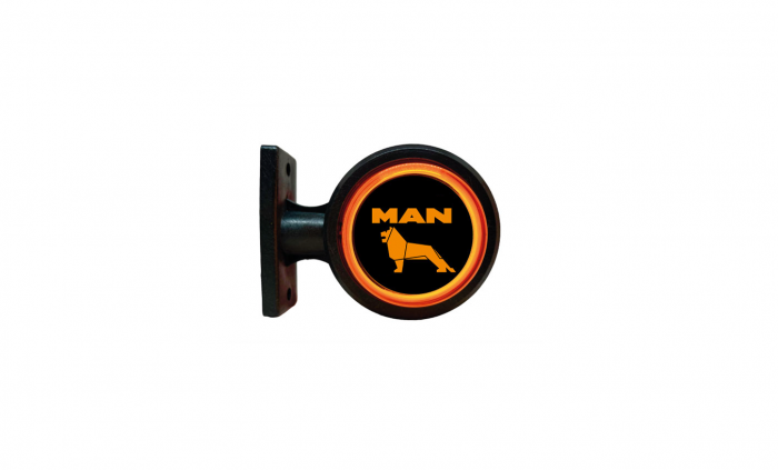 Set lampi laterale gabarit led-neon MAN 12-24V rosu/galben [1]
