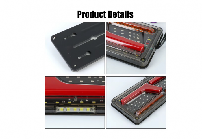 Set lampi LED 12V-24V cu semnalizare dinamica Neon efect dimensiuni 32x13cm [8]