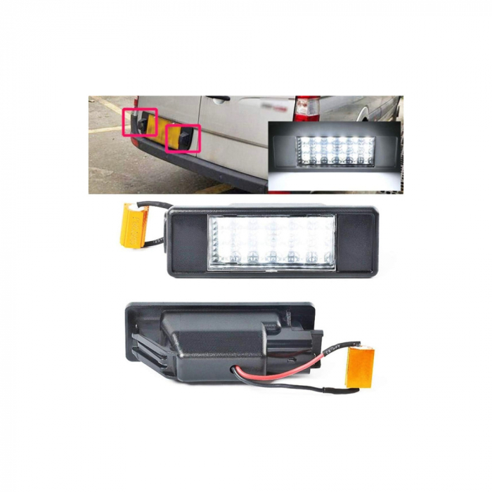 Set Lampi LED numar compatibil Mercedes-Benz Sprinter W906 2008-2018 [1]