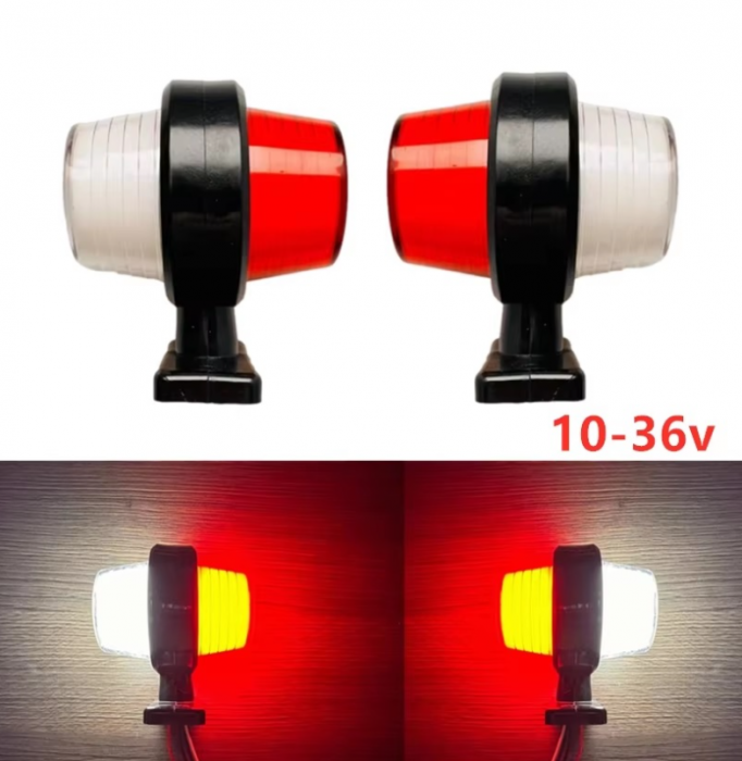 Set Lampi pozitie LED rosu-alb 12-24V [2]