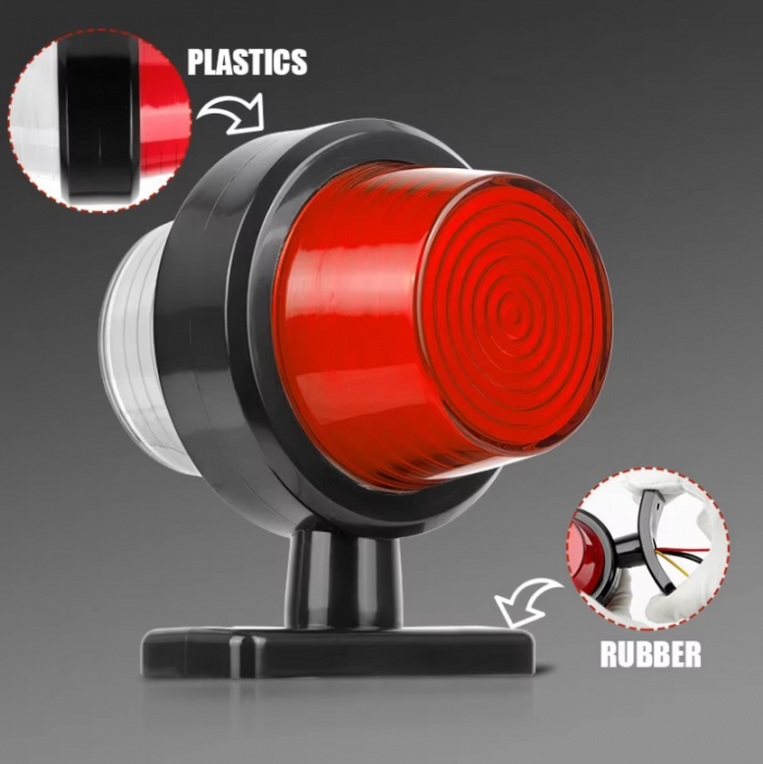 Set Lampi pozitie LED rosu-alb 12-24V [7]