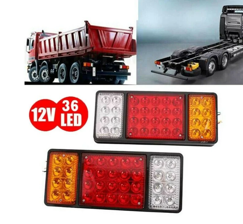 Set lampi Stop LED cu 4 Functii 12V, 31,5 cm x 13,5 cm [1]