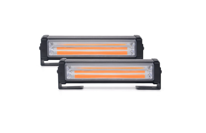 Set LED-uri  Tip Stroboscop De Avertizare, Galben, Flash, cu Controler, 12V [5]