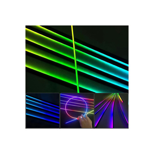 Set lumini ambientale LED RGB digital magic color 18 piese cu aplicatie BTT [2]