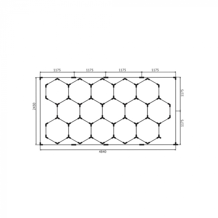 Set lumini LED HEXAGONALE [2]
