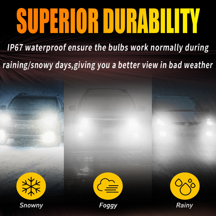 Set mini led becuri H7 H18, 12V, 50W, 15000lm, 6500K, Canbus [8]