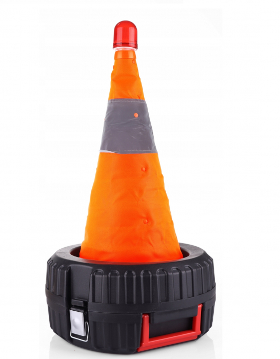 Set multifuncțional de urgență cu lumină de avertizare tip geantă-gumă - 11 piese [4]