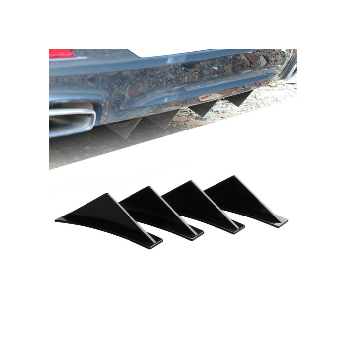 Set ornament splitter pentru bara spate culoare Negru [6]