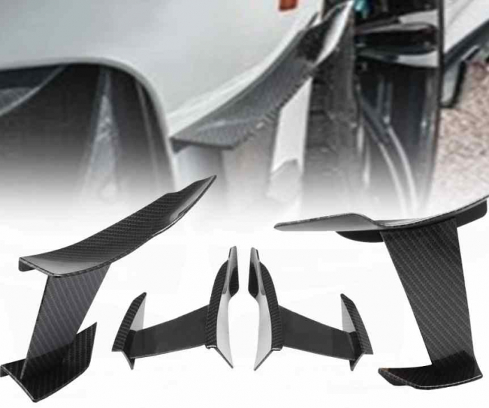 Set ornament tuning aripioare bara Culoare Negru-Lucios [2]