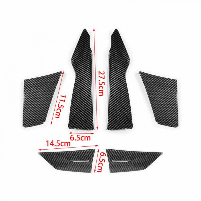 Set ornament tuning aripioare bara Culoare Negru-Lucios [3]