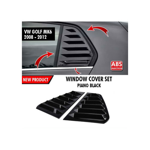 Set Ornamente protectie geam spate compatibil Volkswagen Golf 6 / MK6 Hatchback 2009-2012 [6]