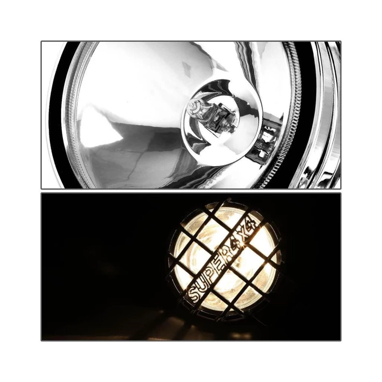 Set Proiectoare de Ceață Universale - Metalice, cu Grilaj, H3, 12V, 55W, Diametru 16,8 cm [5]