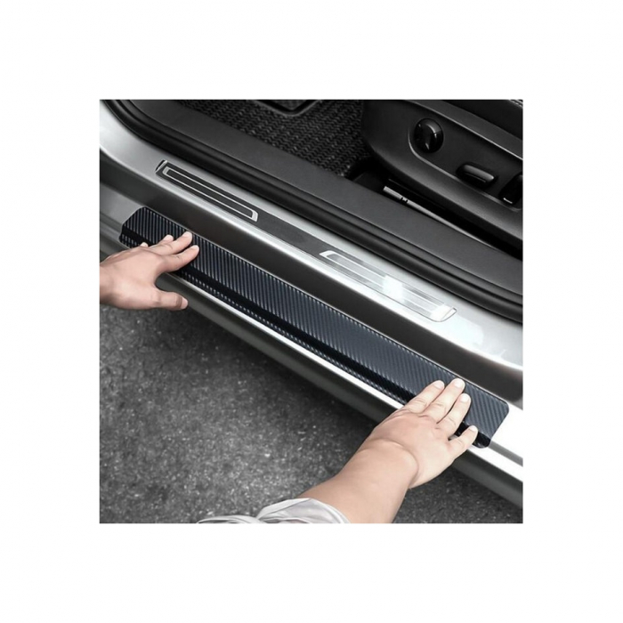 Set protectie praguri interior carbon abtibild [3]