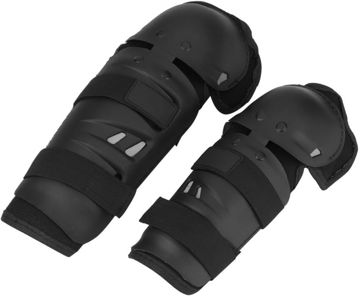 Set protectii de Genunchi/Coate pentru motocicleta – negre [5]